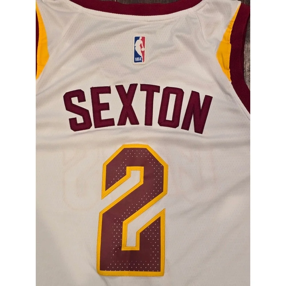 Nike Cleveland Cavaliers Jersey Mens 50 XL White NBA Basketball Collin Sexton #2